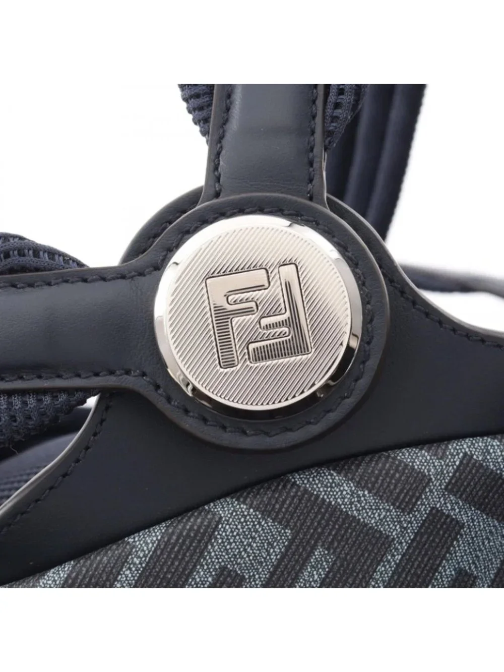 Fendi Backpack Diagonal Chiodo Small Leather